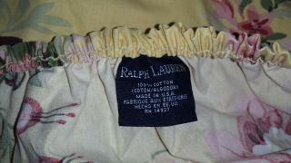 Vintage Ralph Lauren twin fitted Kathleen sheet 100 cotton Made in USA 3