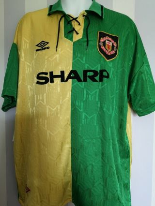 Manchester United 1992 1993 Home Umbro Vintage Football Shirt Xxl