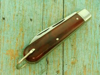 Vintage Colonial Prov Usa Tl29 Electricians Linesman Folding Pocket Knife Knives