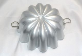 Mirro Usa Aluminum Jello Mold With Clamps No Top Holds 3.  5 Cups Vintage