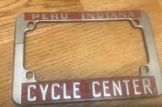Vintage Motorcycle License Plate Frame