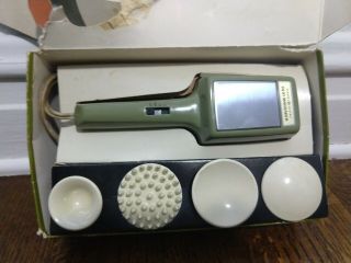 Ge Vintage Heat Massager General Electric Mr - 2 Two Speed W/box & Attachments
