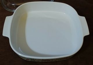 Vtg Corning Ware A - 10 - B Spice of Life 2 - 1/2 Qt Baking Casserole Dish with Lid 3