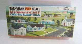 Bachmann Plasticville Usa O - S Scale Church Kit 1818 : 150 W/ Box Vintage