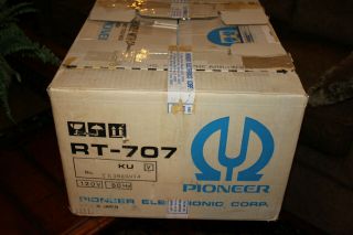 Pioneer RT - 707 Reel to Reel,  Auto Reverse,  Tape Deck,  Box,  4 - Tape 10