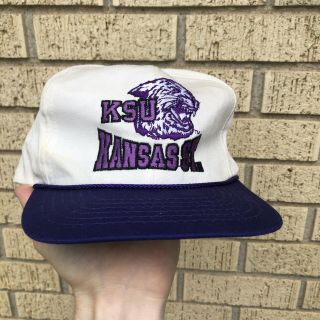 Vintage Kansas State University Wildcats Snapback Hat Cap
