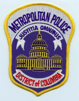 Vintage Washington Metropolitan Police Uniform/shoulder Patch Dc