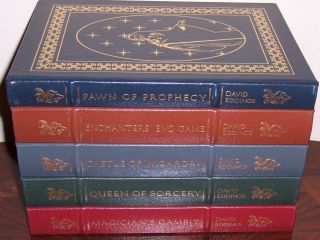 Easton Press Signed The Belgariad David Eddings 5 Vols Prophecy Sorcery Wizardry