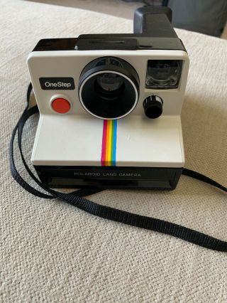 Vintage - One Step Polaroid Land Camera (rainbow Stripe) Sx - 70