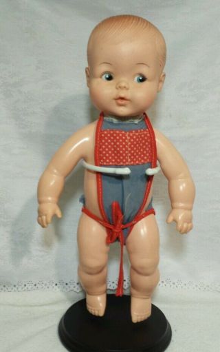Vtg Horsman Baby Doll Plastic From The 70s Plastic 12 " Google Flirty Side Eyes