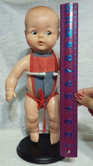 Vtg Horsman Baby Doll Plastic From The 70s PLASTIC 12 