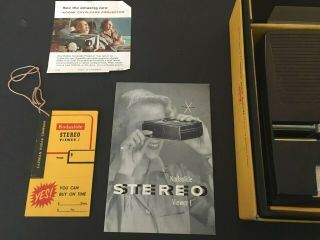 KODASLIDE Stereo Viewer I,  BOX & - Vintage/Slide/Realist/3D/Kodak/1950s 3