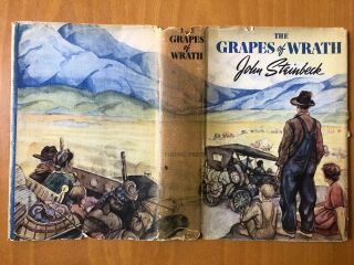 THE GRAPES OF WRATH True 1st Edition/1st Issue John Steinbeck,  Owner 11