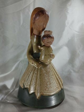 Uctci Stoneware Madonna Virgin Mary With Baby Jesus Vintage Religious Figure