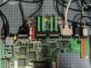 Amiga 1200 Motherboard.  Rev 2B.  Just recapped with poly. 2