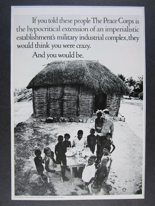 1969 The Peace Corps Volunteer Dominican Republic Family Photo Vintage Print Ad