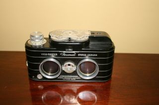 Sawyer Viewmaster Personal Stereo Camera Black C1952 W/anastigmat 25mm F3.  5