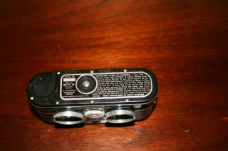 Sawyer Viewmaster Personal Stereo Camera Black c1952 W/Anastigmat 25mm f3.  5 3