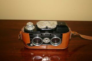 Sawyer Viewmaster Personal Stereo Camera Black c1952 W/Anastigmat 25mm f3.  5 8