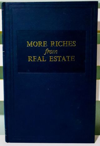 More Riches From Real Estate Vintage 1972 Hc Book By Fred Johnson