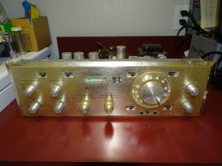 H.  H.  Scott Stereomaster Type 355 Am Fm Multiplex Stereo Control Center,  Tube