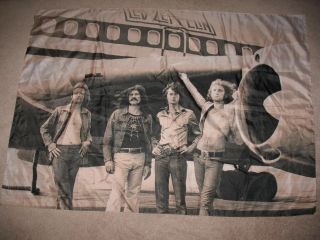 Vintage Led Zeppelin Soft Fabric Scarf 2006 Led Zeppelin Tour Wrap Italy