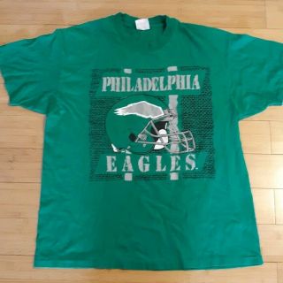 Vintage 80s Philadelphia Eagles Shirt Xl Kelly Green Nfl Nfc East Philly