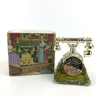 Vintage Avon La Belle Telephone Glass Decanter 1 Oz Sonnet Perfume Concentrate
