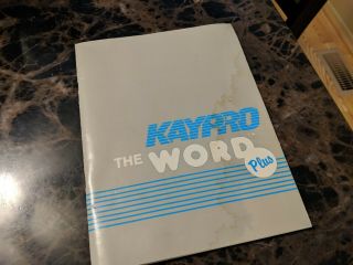 Kaypro 1 Portable Computer CP/M.  With boot disk,  manuals & software 3
