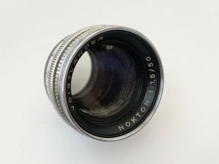 Voigtlander Prominent - 35mm Rangefinder Film Camera w/ 50mm f/1.  5 Nokton Lens 8