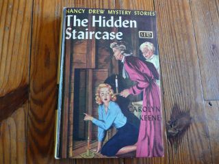 Vtg 1959 Nancy Drew The Hidden Staircase Blue Endpages Mystery Carolyn Keene 2