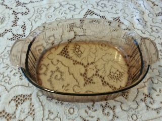 Vintage Corning Ware 4L Oval Roaster Vision Amber Glass Casserole with Lid USA 2