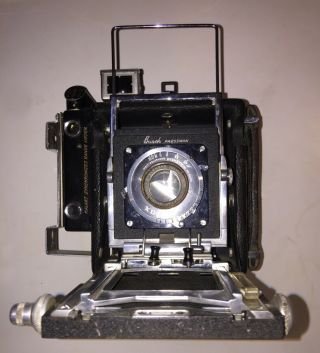 Busch Pressman 2 1/4 X 3 1/4 Baby Press Camera W Wollensak Raptar Lens 120 Back