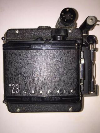Busch Pressman 2 1/4 X 3 1/4 Baby Press Camera w Wollensak Raptar lens 120 back 4