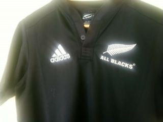 Vintage All Blacks Rugby Jersey Sz Small Adidas 2