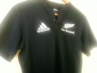 Vintage All Blacks Rugby Jersey Sz Small Adidas 3