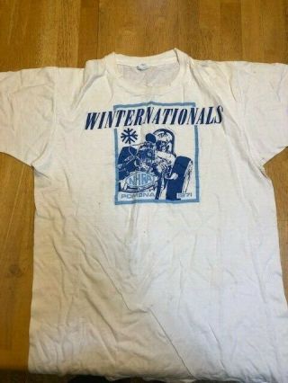 Vintage Nhra T - Shirt 1971 Winternationals