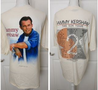 Sammy Kershaw Vintage Concert Tour Shirt Sz Extra Large Country Western Music Xl