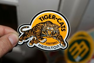 Vintage Official Cfl Hamilton Tiger Cats Football Sticker Decal Helmet Football