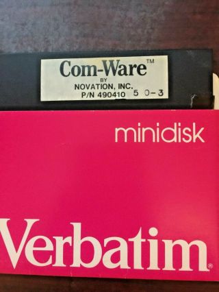 Apple II Novation Apple - CAT II Modem w Com - Ware Software & Manuals & a Handset 8