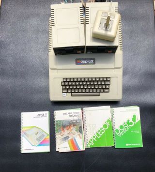 Apple Ii 2 Plus With 2 Floppy Drives And Manuals