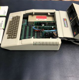 Apple II 2 Plus with 2 Floppy Drives And Manuals 8
