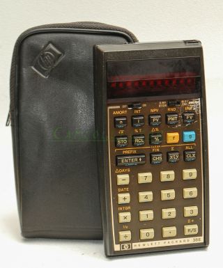 Vintage Hp 38e Scientific Calculator W/ Case.