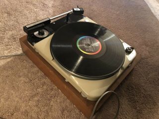 Thorens TD 121 Turntable With Shure Tonearm And GE VR 2 Phono Cart Please read 4