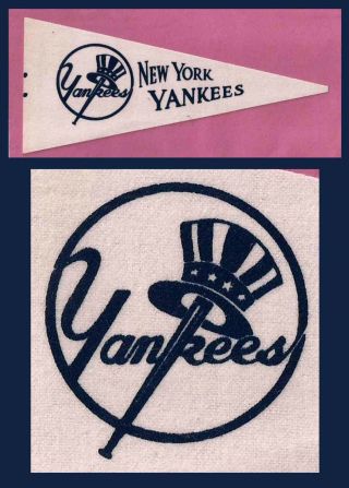 Vintage York Yankees Baseball Pennant 1960’s Wow