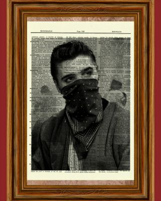 Elvis Presley Dictionary Art Print Book Page Picture Poster Vintage Bandana