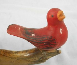 Vintage Cardinal Clip - On Christmas Tree Ornament