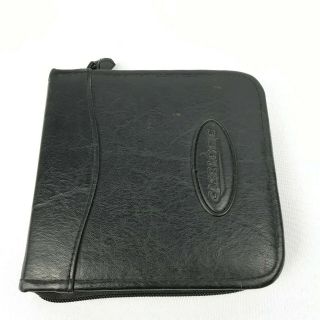 Vintage Leather Case Logic Cd Case Holds 24 Cds/dvd Rare 90’s Leather Case
