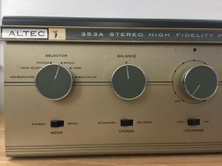 Altec 353A Stereo High Frequency Power Amplifier Preamplifier - Serviced 2