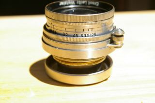 Leica Lens Ernst Leitz Wetzlar Summitar 5cm 1:2 50 mm Screw Mount w/ origin.  cap 5